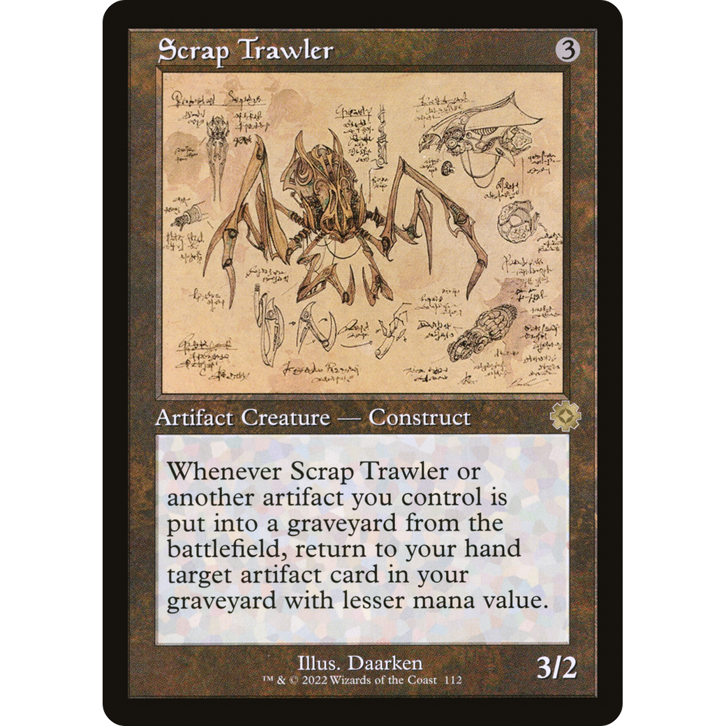Scrap Trawler (Schematic) (BRR-112) - The Brothers' War Retro Artifacts Foil