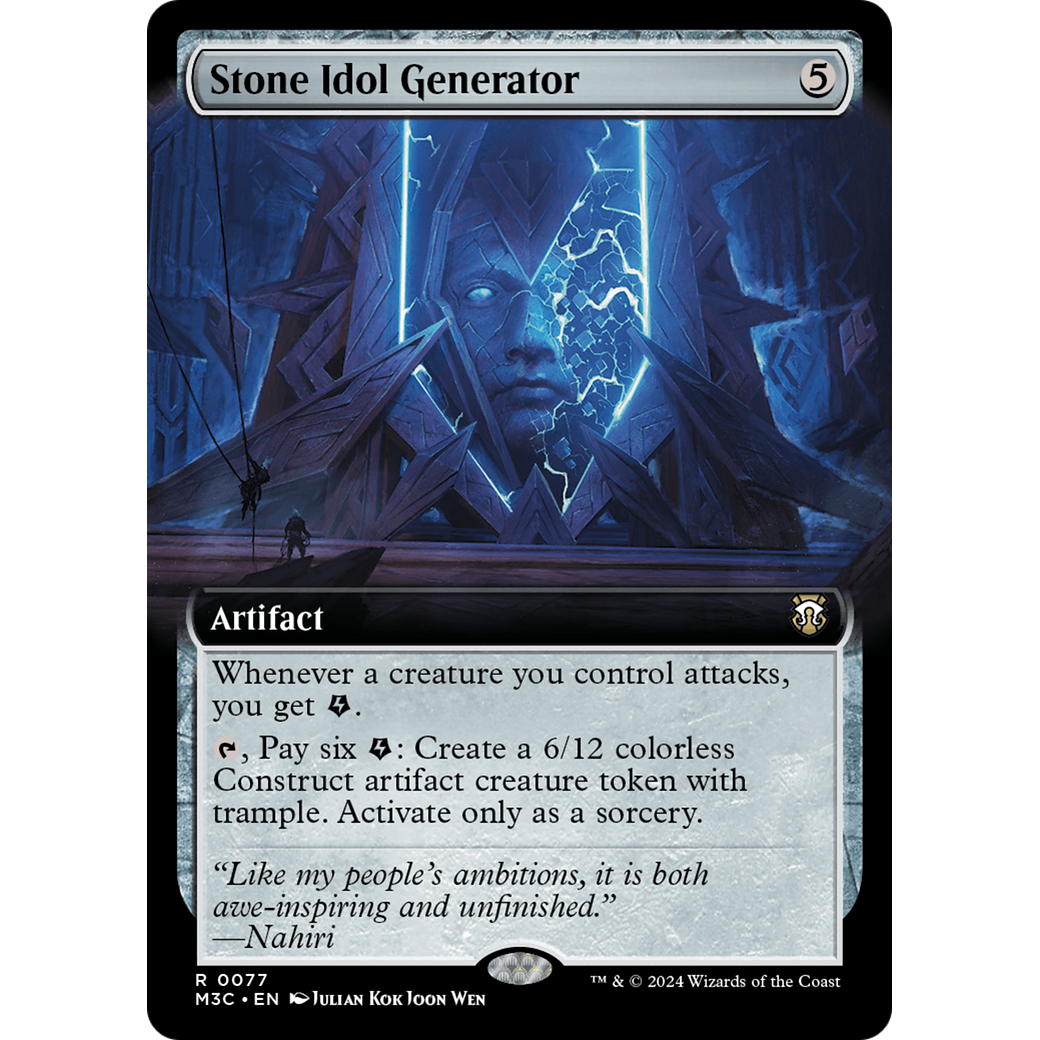 Stone Idol Generator (M3C-077) - Modern Horizons 3 Commander: (Extended Art) Foil