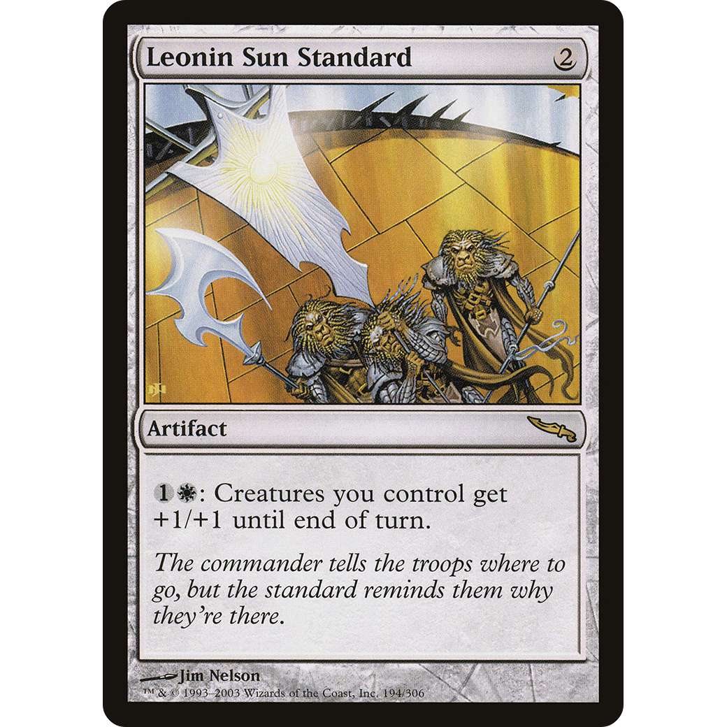 Leonin Sun Standard (MRD-194) - Mirrodin Foil