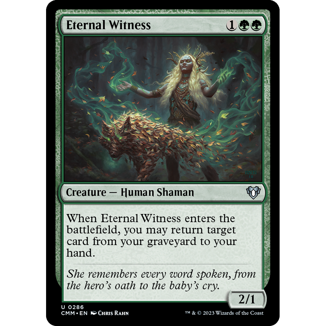Eternal Witness (CMM-286) - Commander Masters Foil