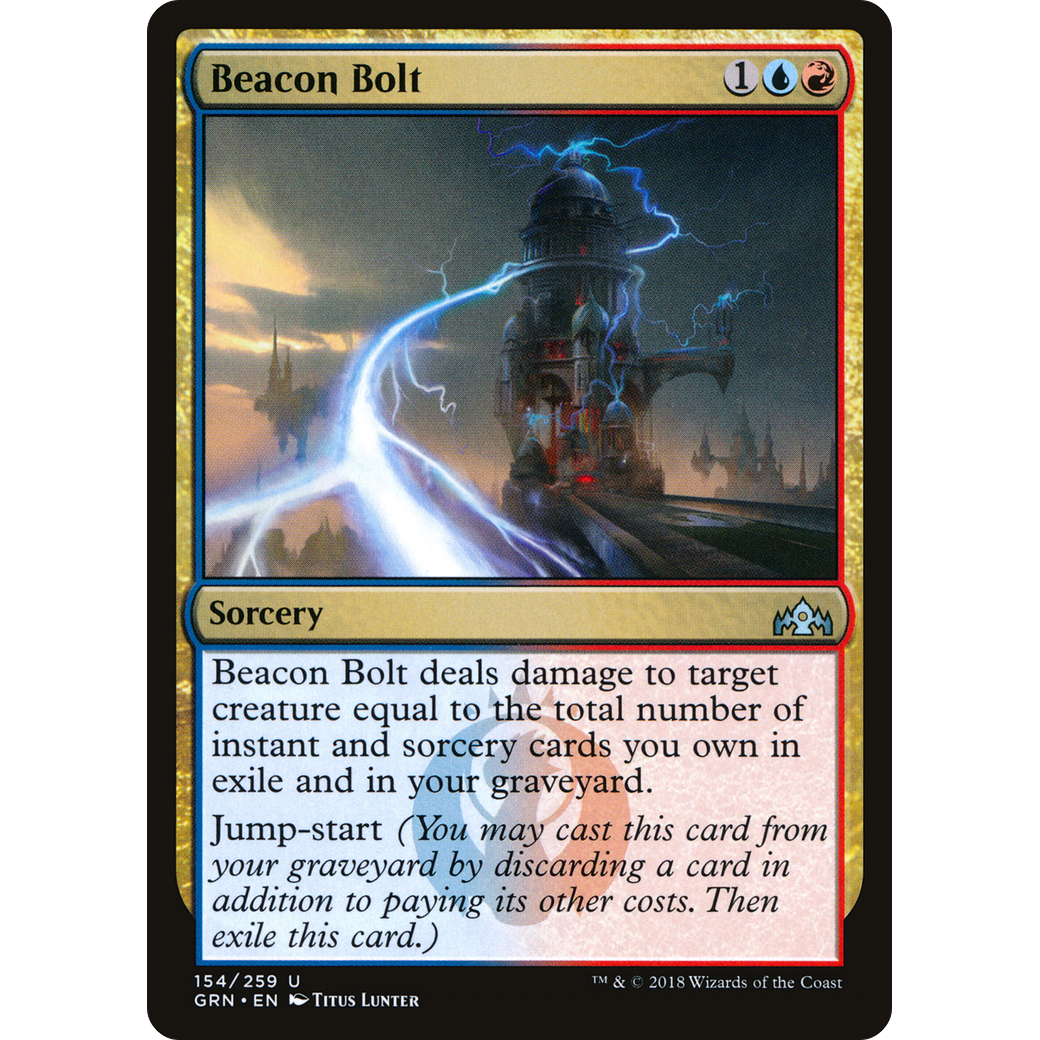 Beacon Bolt (GRN-154) - Guilds of Ravnica Foil