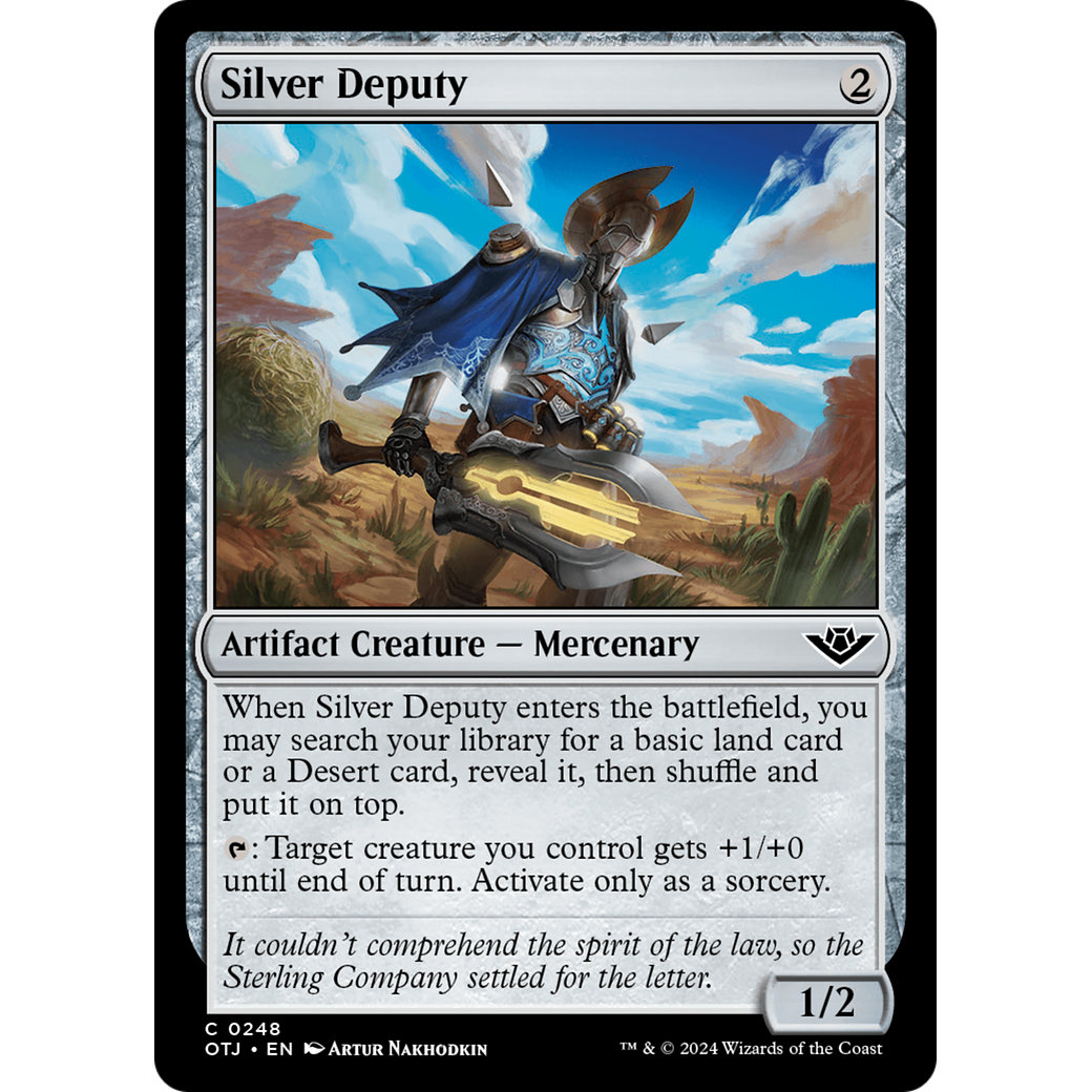 Silver Deputy (OTJ-248) - Outlaws of Thunder Junction Foil