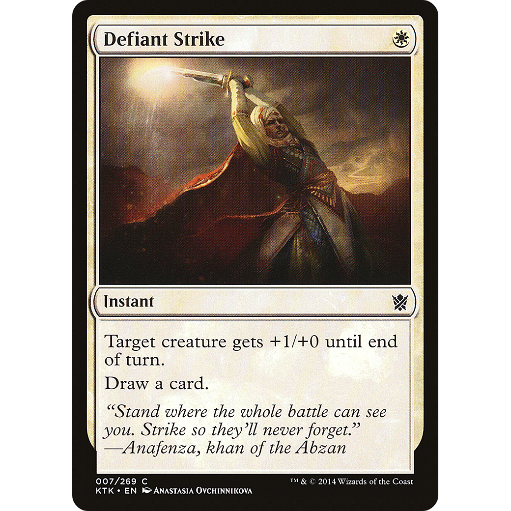 Defiant Strike (KTK-007) - Khans of Tarkir Foil