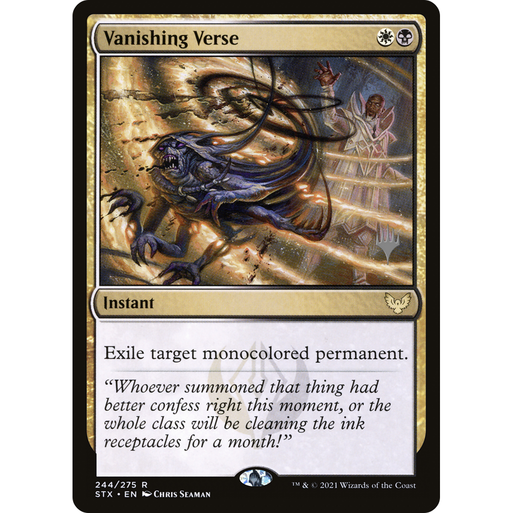 Vanishing Verse (PPSTX-244) - Strixhaven: School of Mages Promos