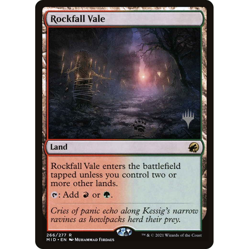 Rockfall Vale (PPMID-266) - Innistrad: Midnight Hunt Promos Foil