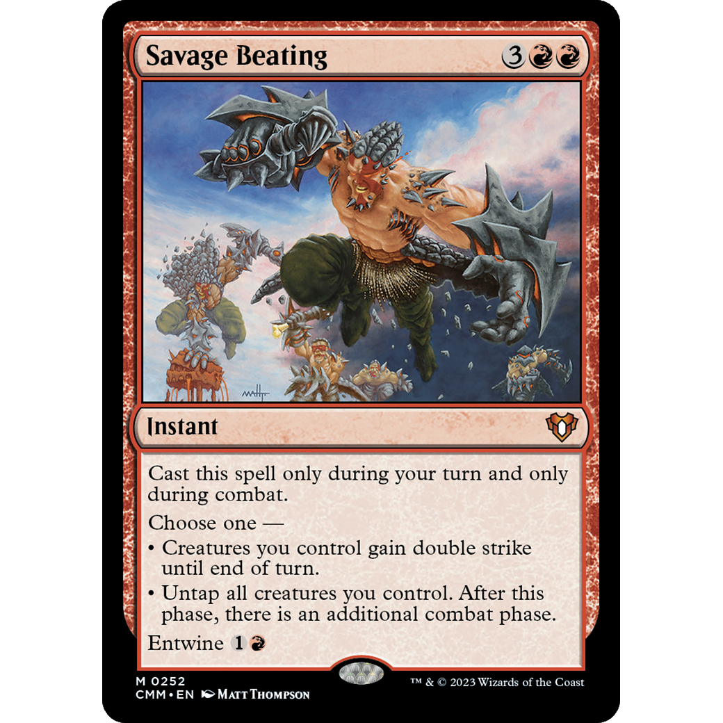Savage Beating (CMM-252) - Commander Masters Foil