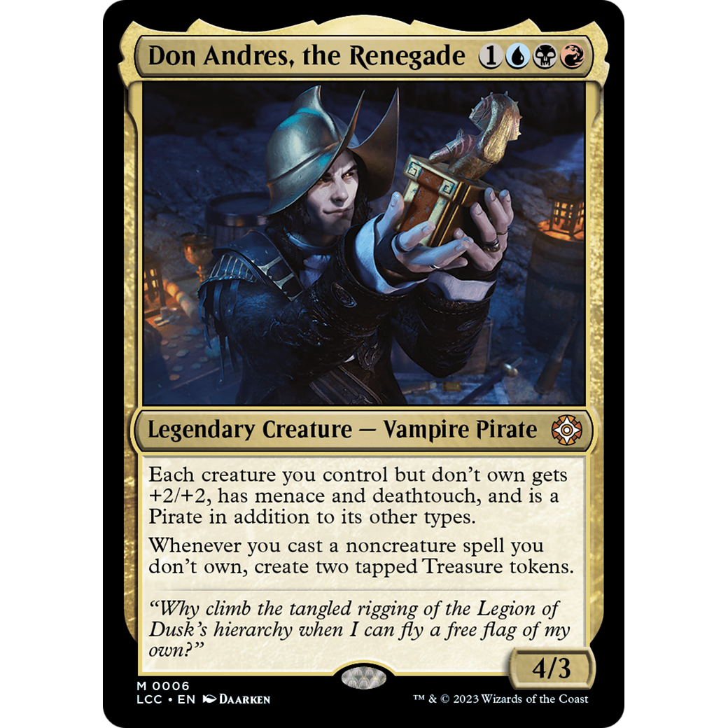 Don Andres, the Renegade (LCC-006) - The Lost Caverns of Ixalan Commander Foil