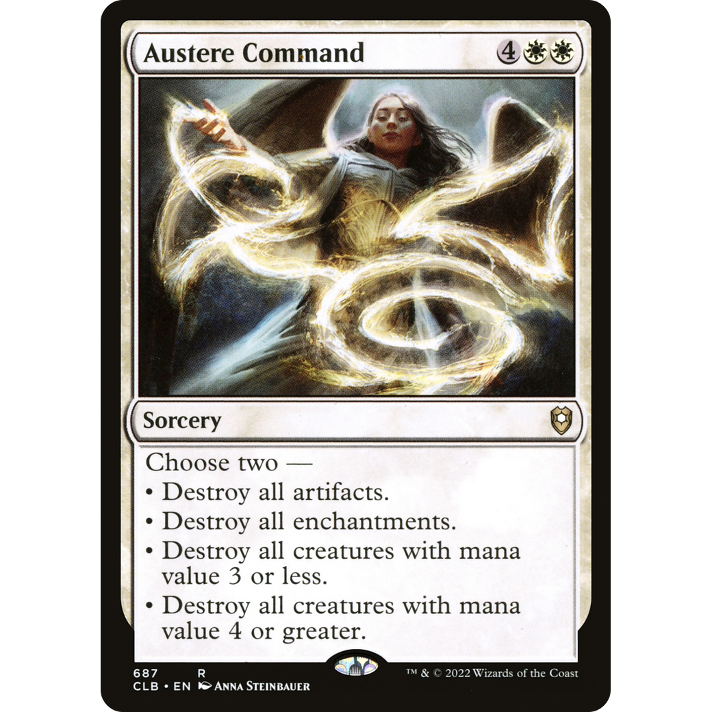 Austere Command (CLB-687) - Commander Legends: Battle for Baldur's Gate