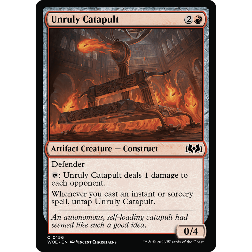 Unruly Catapult (WOE-156) - Wilds of Eldraine Foil
