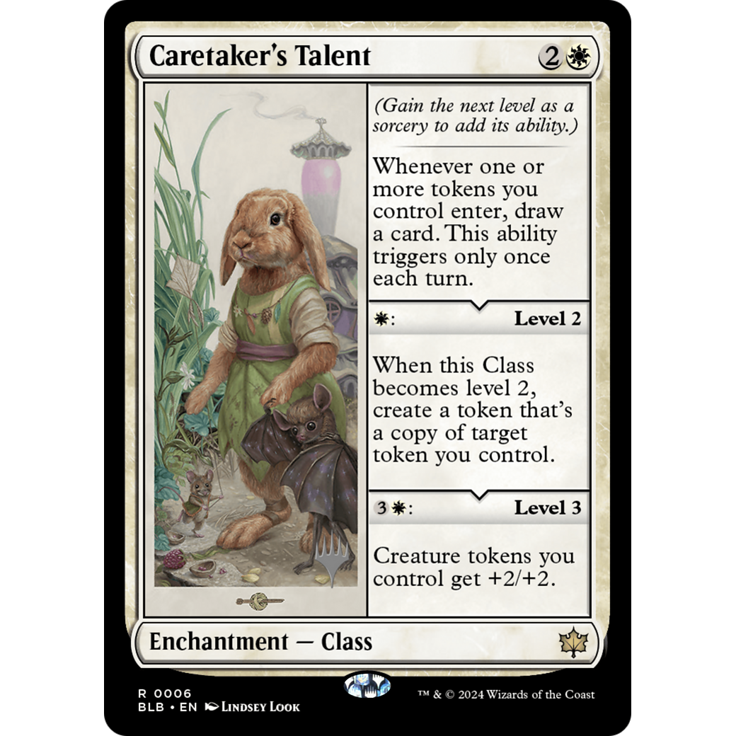 Caretaker's Talent (PPBLB-06P) - Bloomburrow Promos Foil