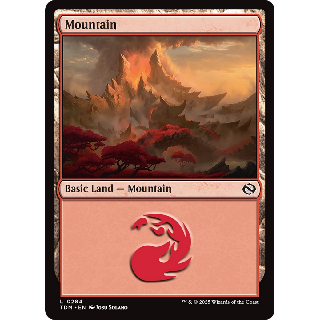 Mountain (TDM-284) - Tarkir: Dragonstorm Foil