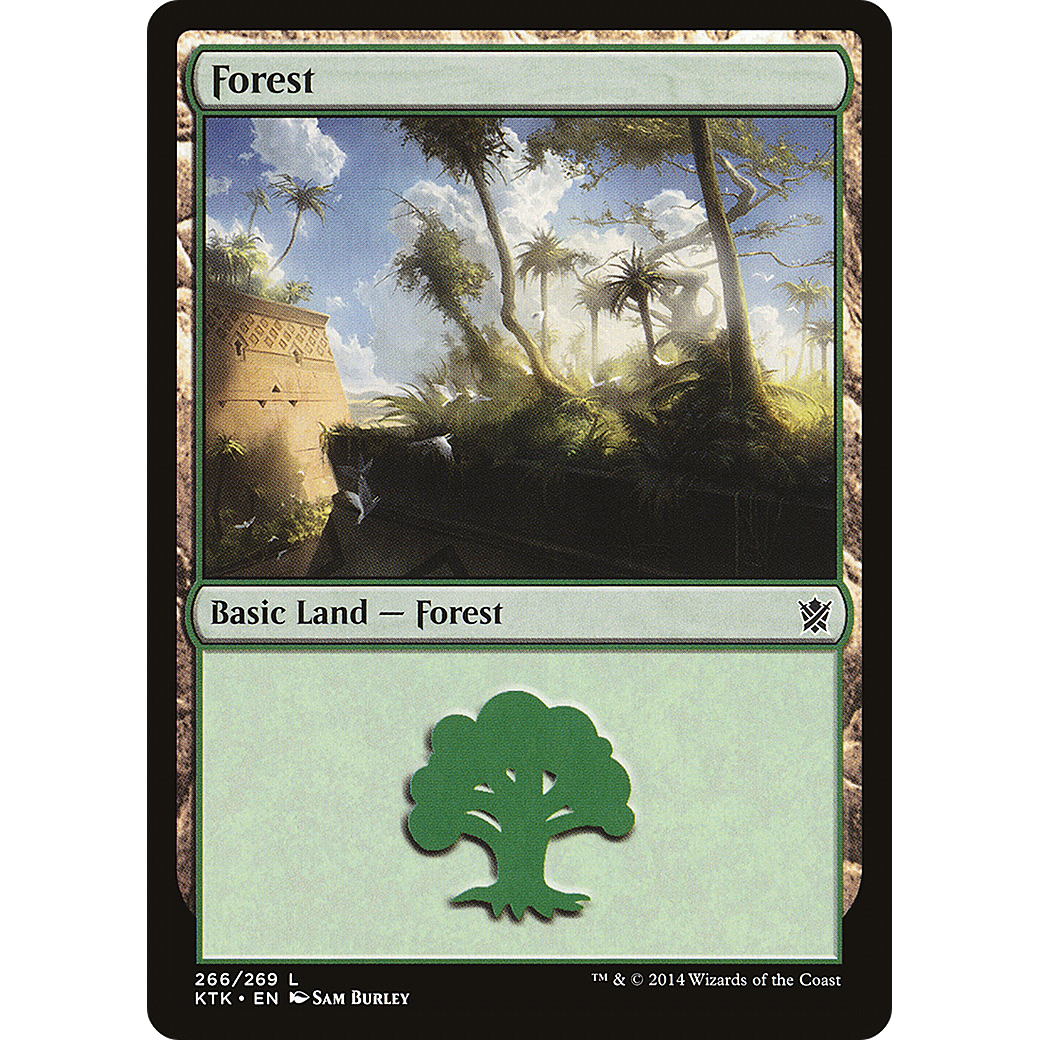 Forest (266) (KTK-266) - Khans of Tarkir Foil
