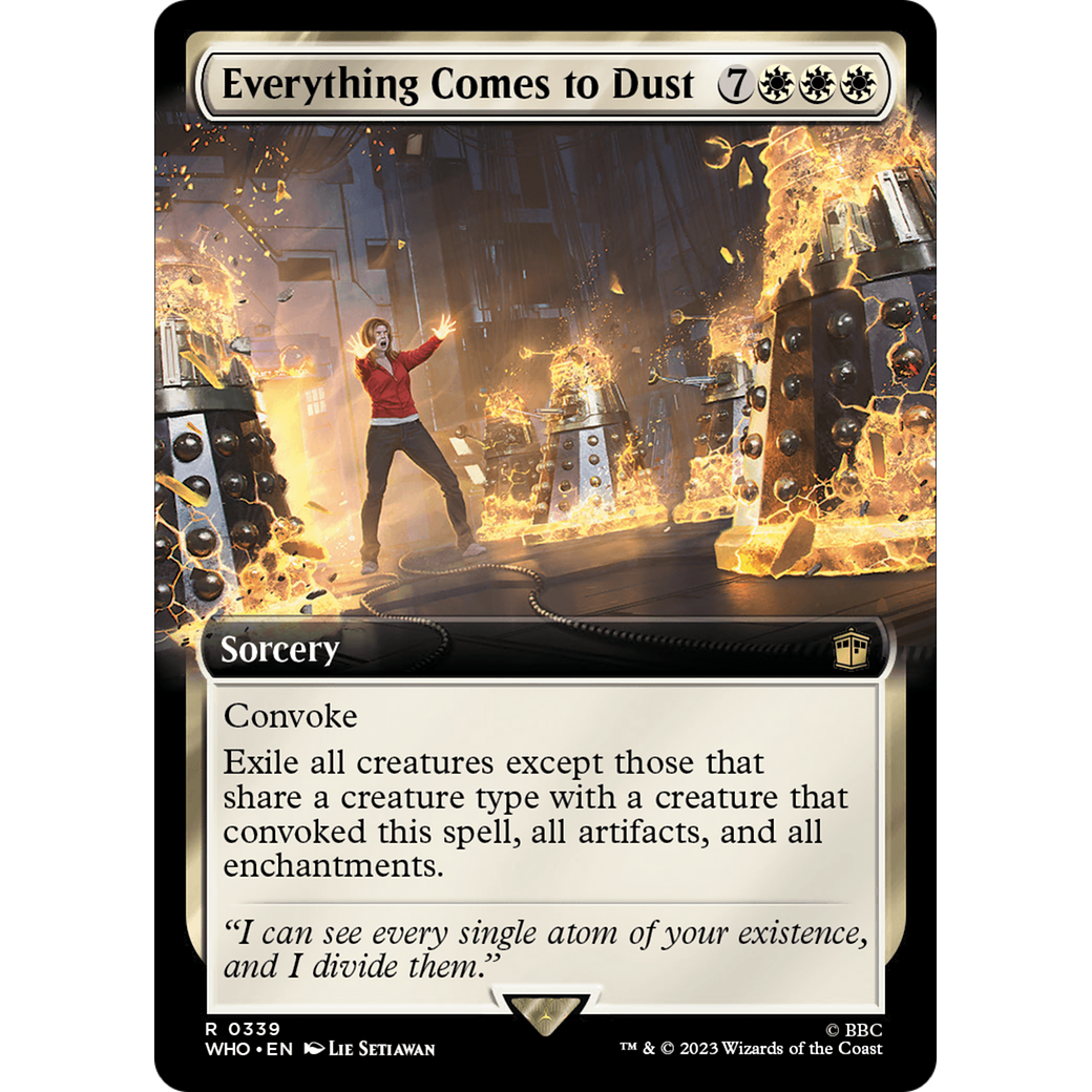 Everything Comes to Dust (Extended Art) (WHO-339) - Doctor Who: (Extended Art) Foil