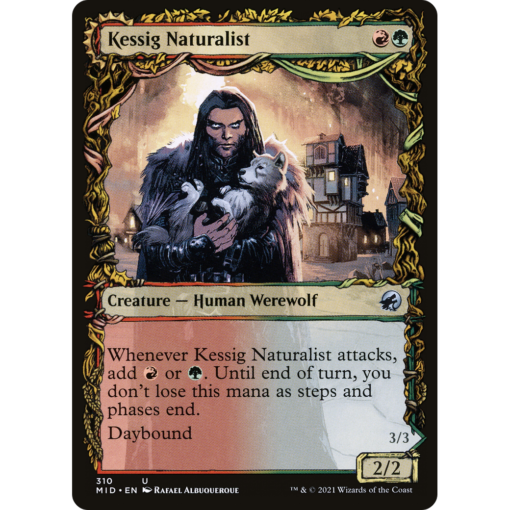 Kessig Naturalist (Showcase) (MID-310) - Innistrad: Midnight Hunt: (Showcase, Double Faced Transform)