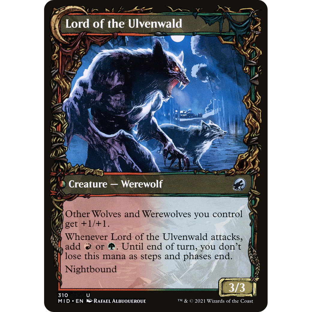 Kessig Naturalist (Showcase) (MID-310) - Innistrad: Midnight Hunt: (Showcase, Double Faced Transform) Foil
