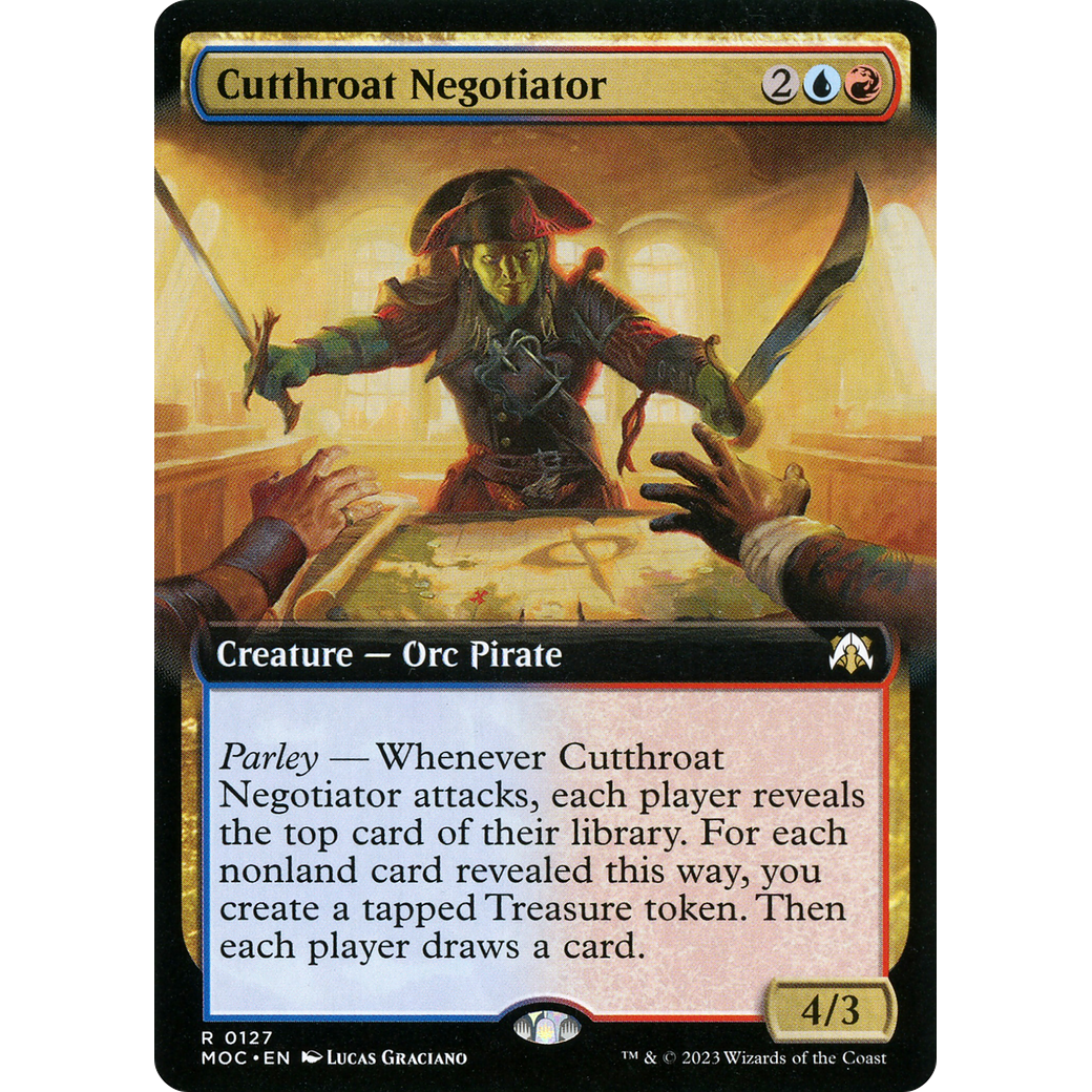 Cutthroat Negotiator (MOC-127) - March of the Machine Commander: (Extended Art)