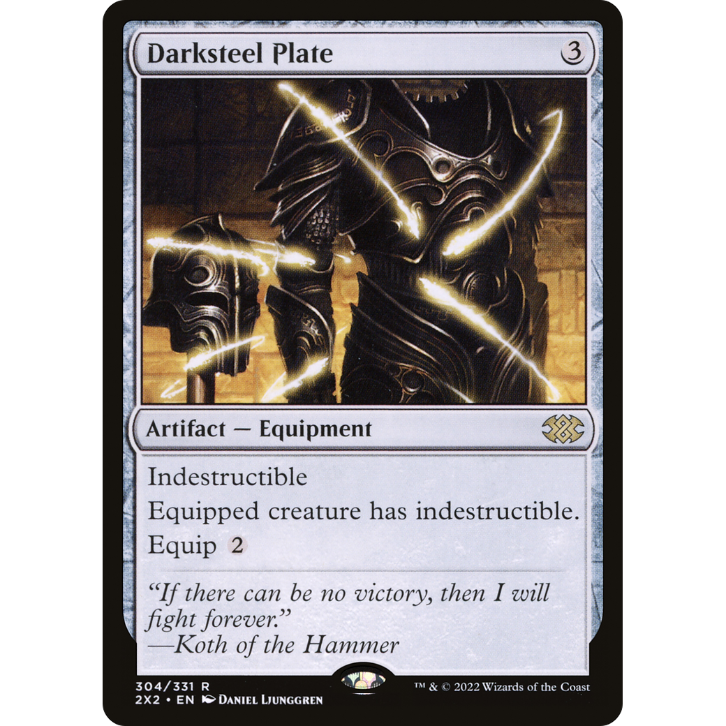 Darksteel Plate (2X2-304) - Double Masters 2022 Foil