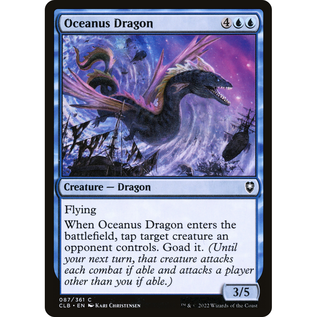 Oceanus Dragon (CLB-087) - Commander Legends: Battle for Baldur's Gate Foil