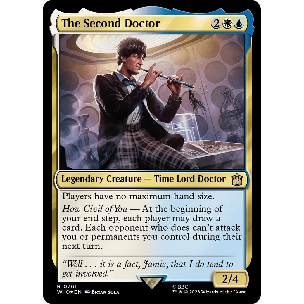 The Second Doctor (Surge Foil) (WHO-761) - Doctor Who Foil