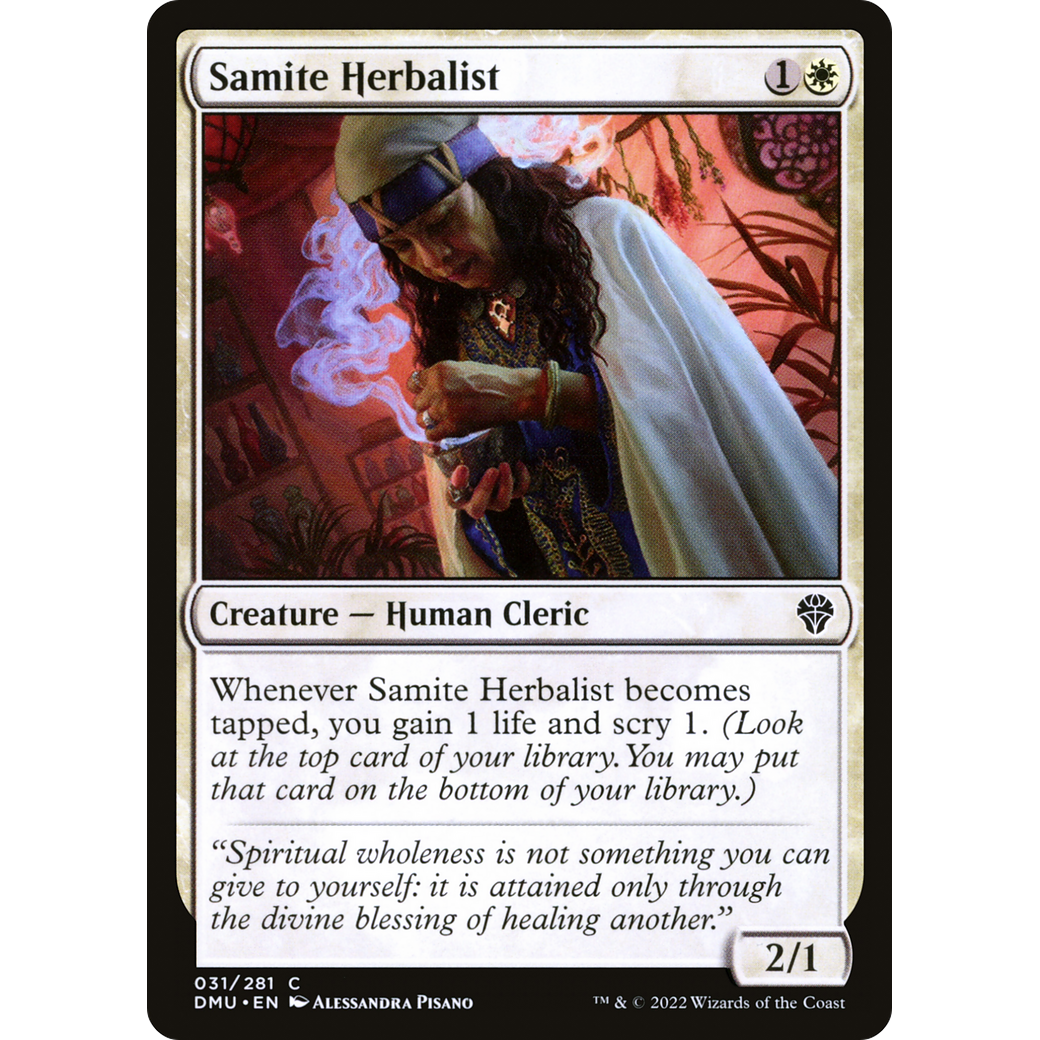 Samite Herbalist (DMU-031) - Dominaria United Foil