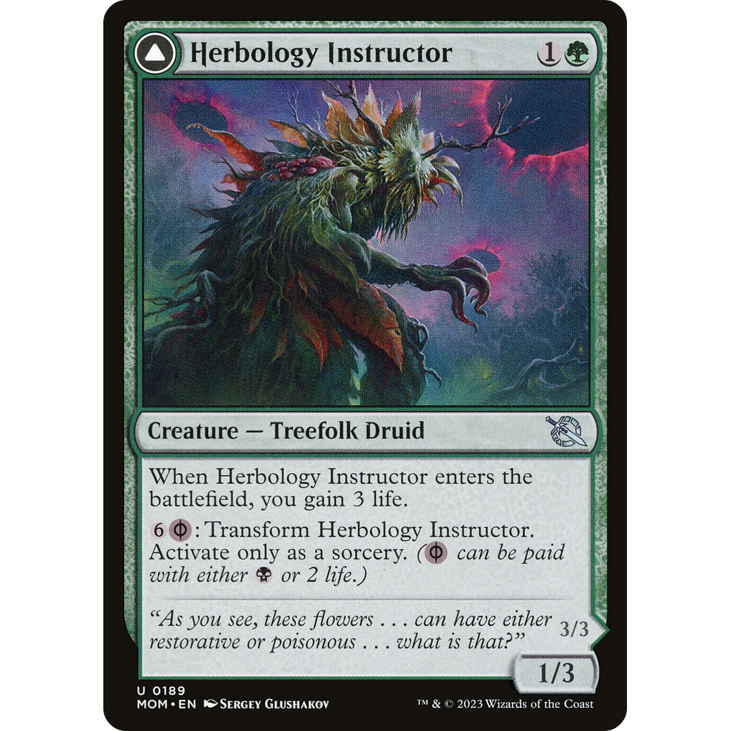 Herbology Instructor // Malady Invoker (MOM-189) - March of the Machine