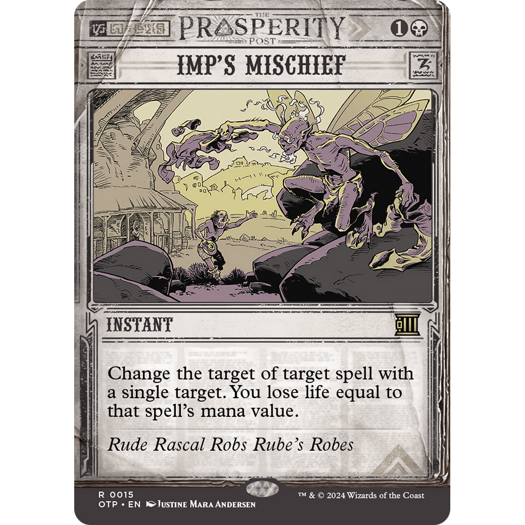 Imp's Mischief (OTP-015) - Breaking News: (Showcase) (Borderless) Foil