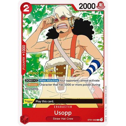 Usopp (ST01-002) - Super Pre-Release Starter Deck 1: Straw Hat Crew