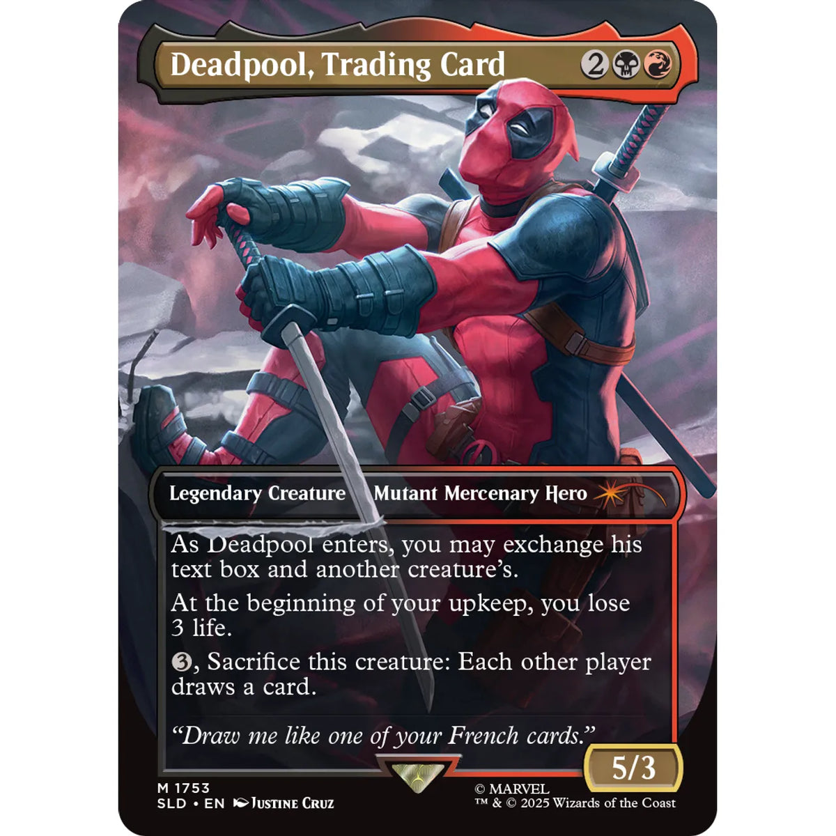 Magic the Gathering: Secret Lair X Marvel’s Deadpool 6 Nonfoil