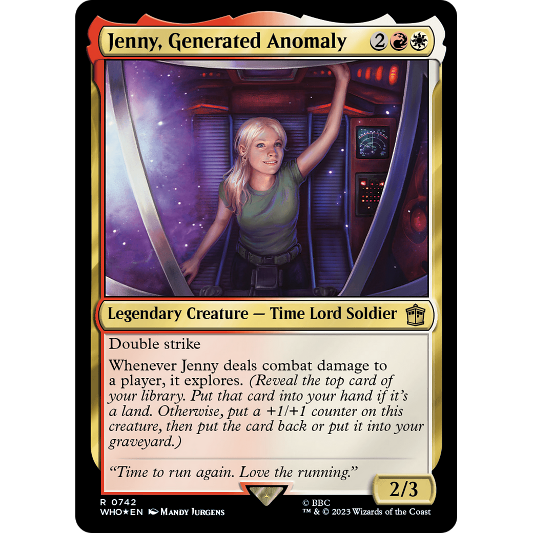 Jenny, Generated Anomaly (Surge Foil) (WHO-742) - Doctor Who Foil