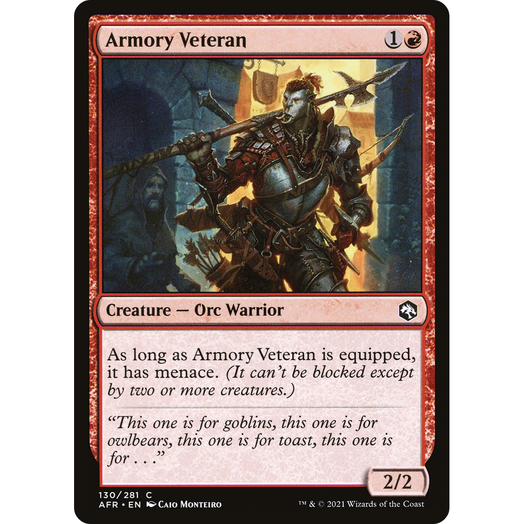 Armory Veteran (AFR-130) - Adventures in the Forgotten Realms Foil