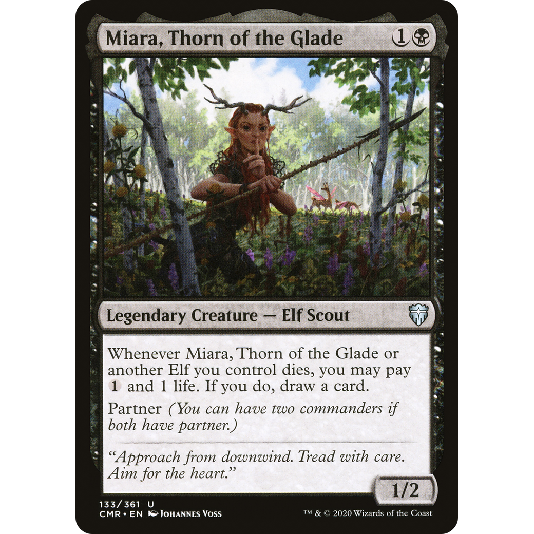 Miara, Thorn of the Glade (CMR-133) - Commander Legends