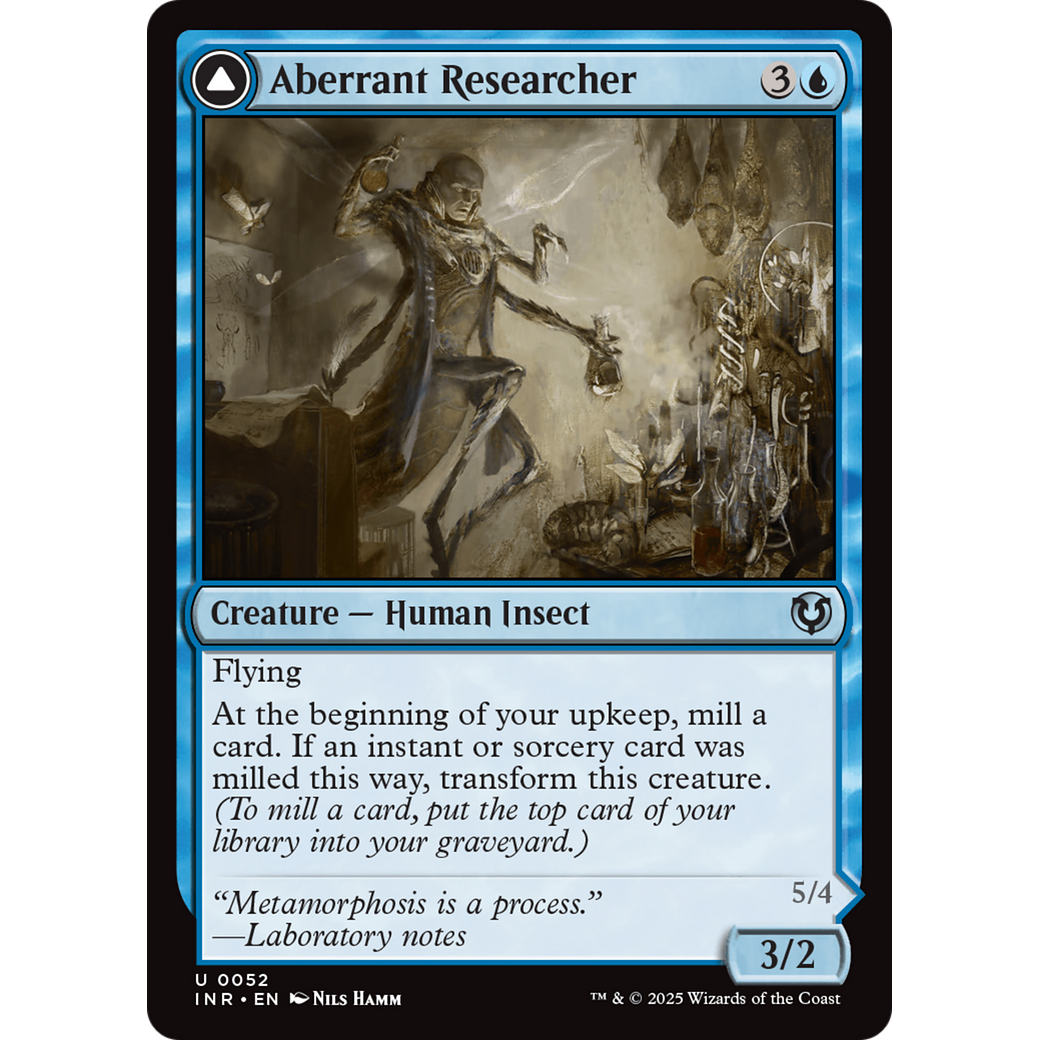 Aberrant Researcher // Perfected Form (INR-052) - Innistrad Remastered Foil