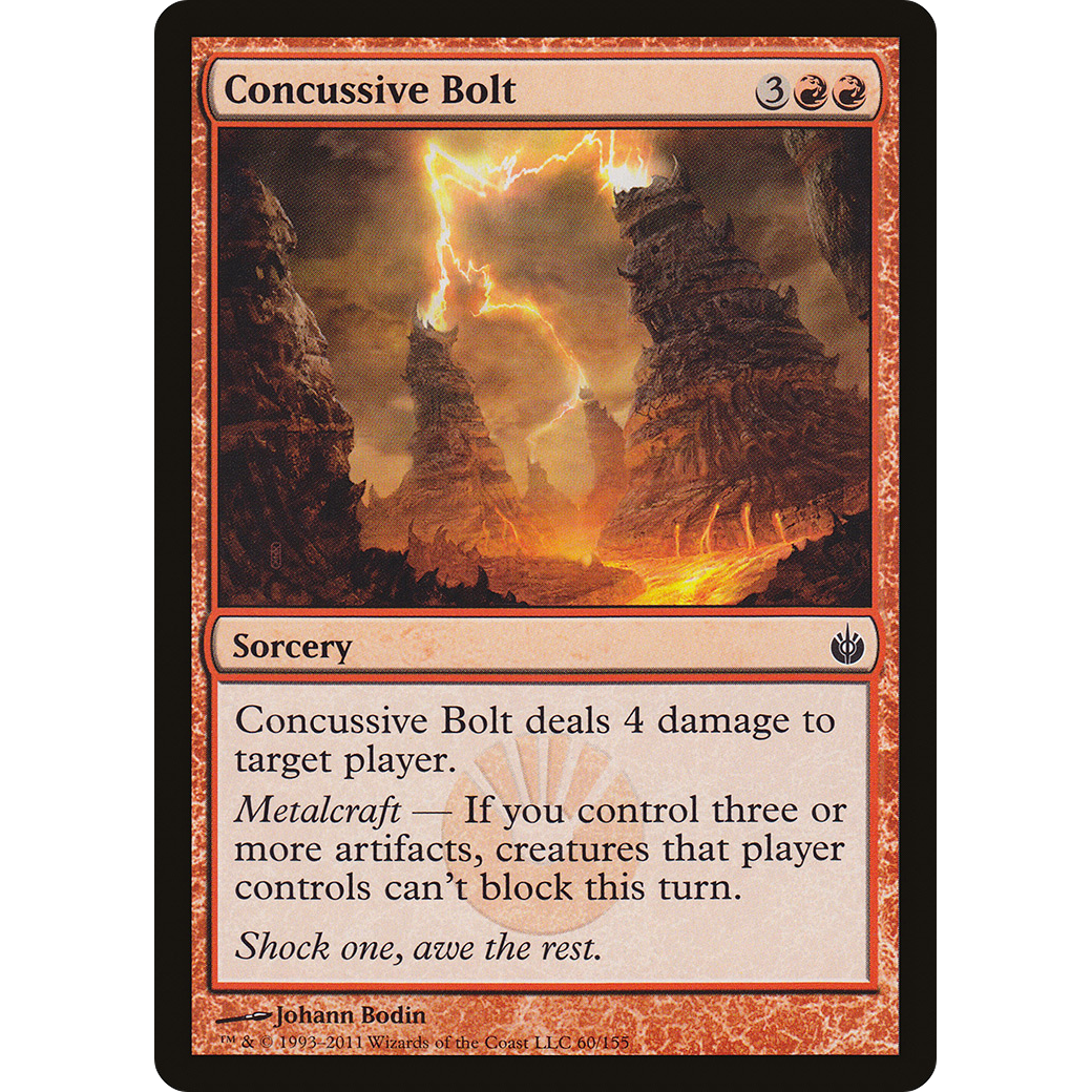 Concussive Bolt (MBS-060) - Mirrodin Besieged Foil