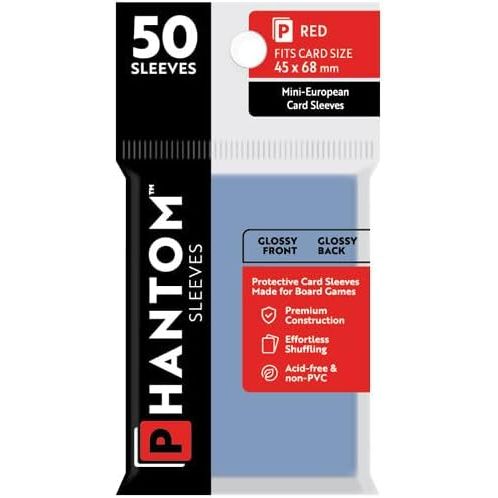 Phantom Sleeves: Red Glossy/Glossy 50ct 45mmX68mm