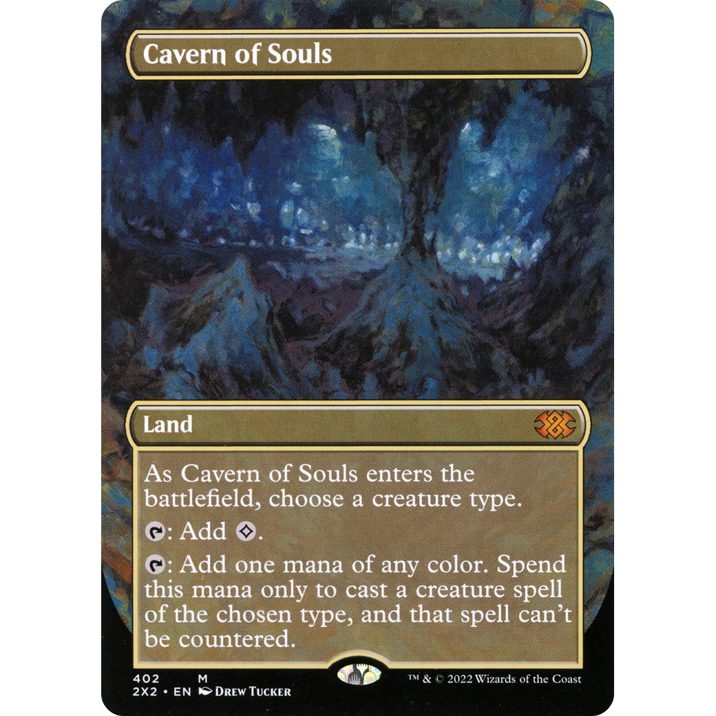 Cavern of Souls (Borderless) (2X2-402) - Double Masters 2022 (Borderless)