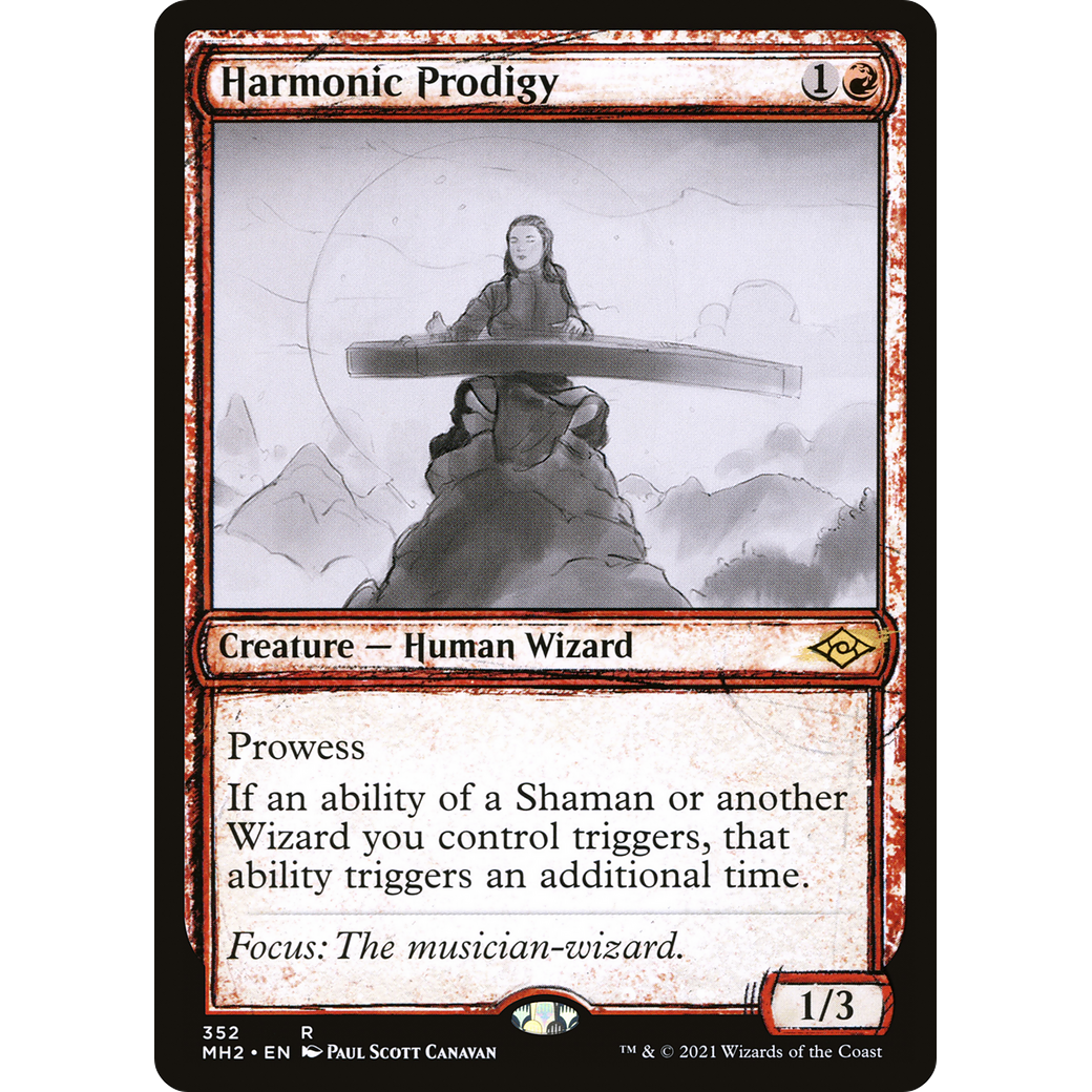 Harmonic Prodigy (Showcase) (MH2-352) - Modern Horizons 2: (Showcase) Foil