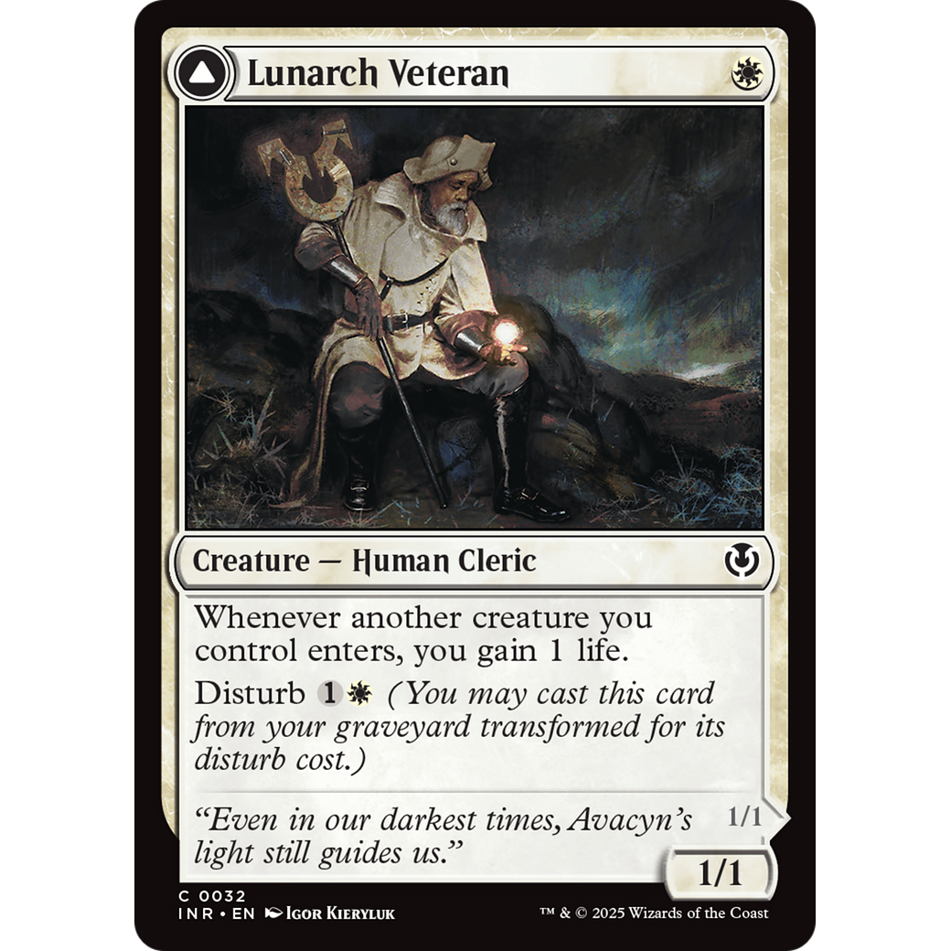 Lunarch Veteran // Luminous Phantom (INR-032) - Innistrad Remastered Foil