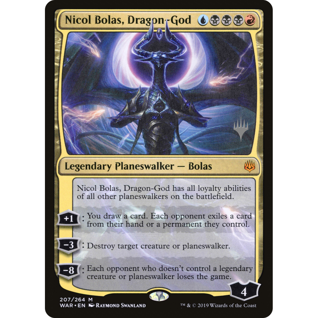 Nicol Bolas, Dragon-God (PPM20-207) - War of the Spark Promos Foil
