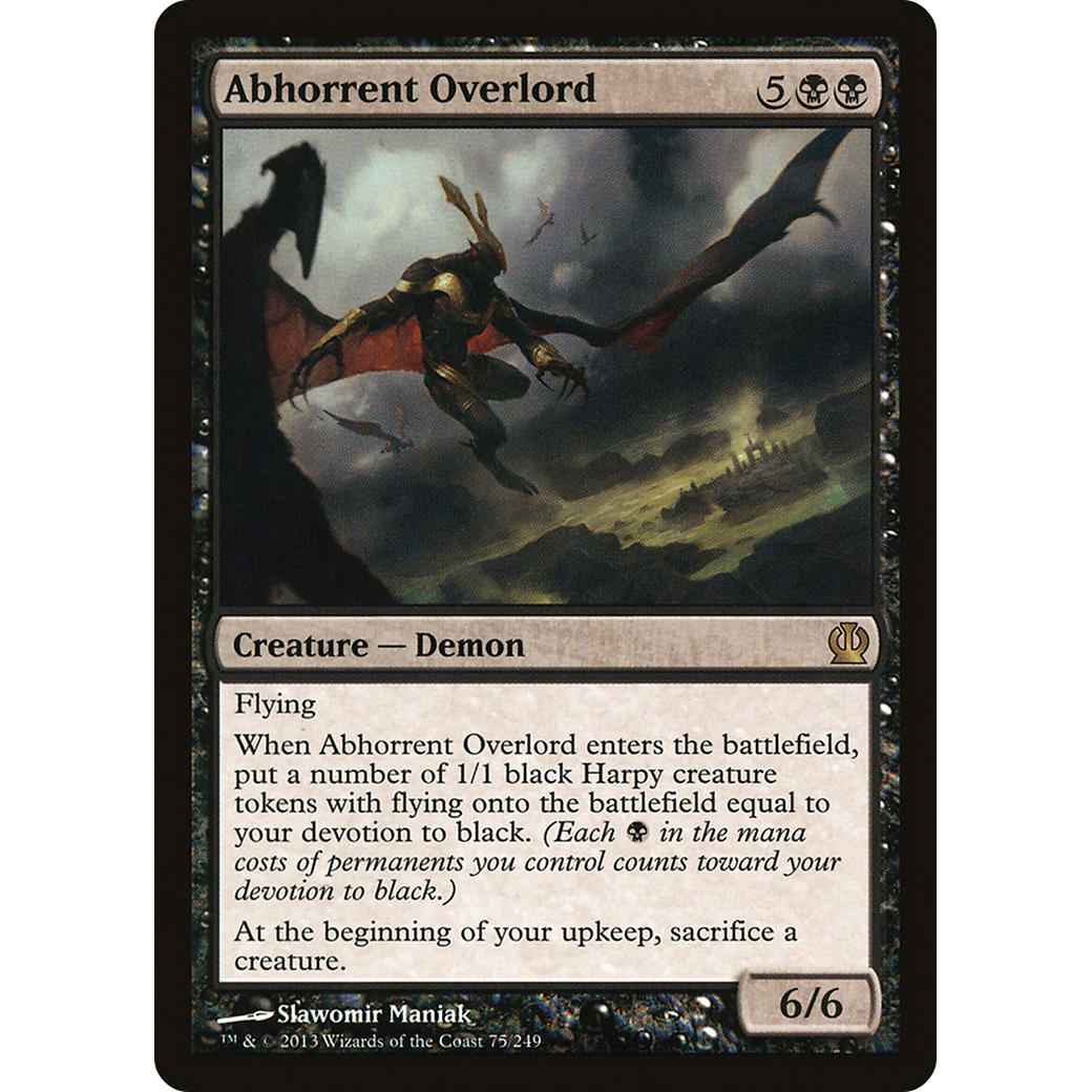 Abhorrent Overlord (THS-075) - Theros Foil