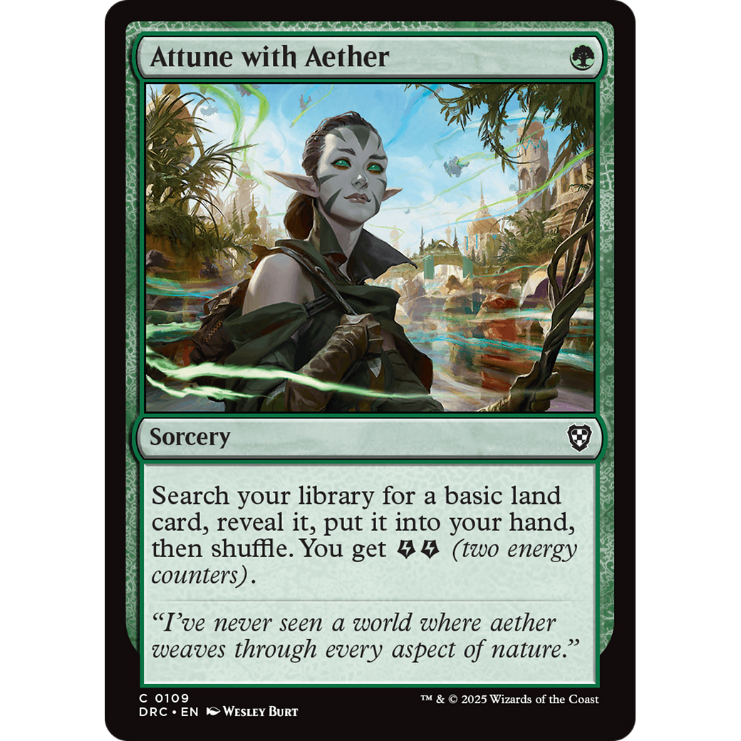 Attune with Aether (DRC-109) - Commander: Aetherdrift