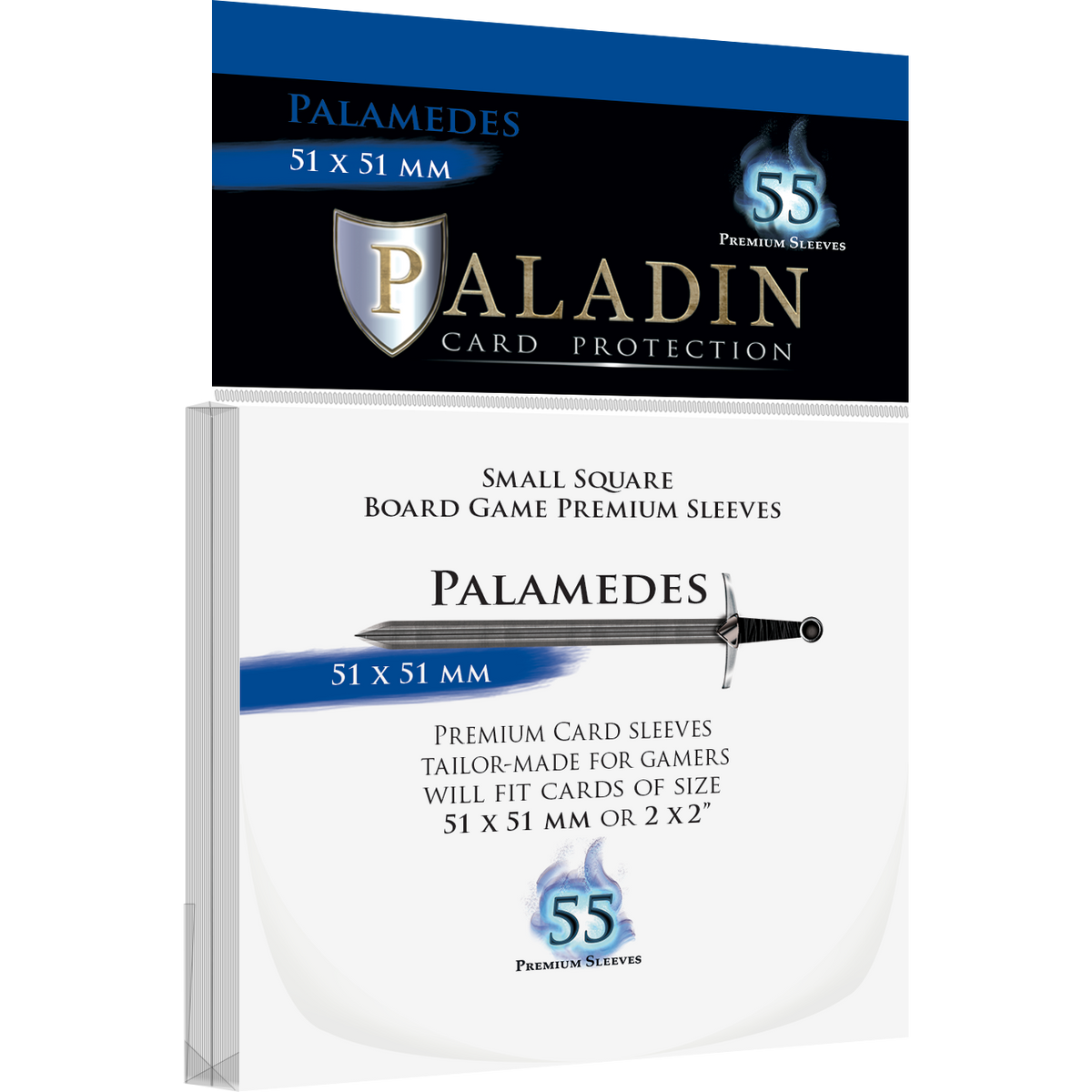Paladin Card Protectors - Clear Gloss Square Sizes: Thanatos – 100x100mm