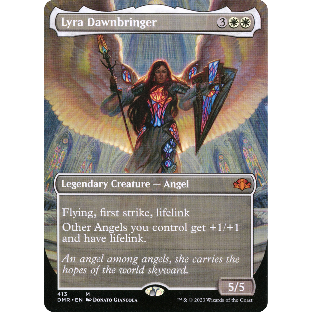 Lyra Dawnbringer (Borderless) (DMR-413) - Dominaria Remastered (Borderless) Foil
