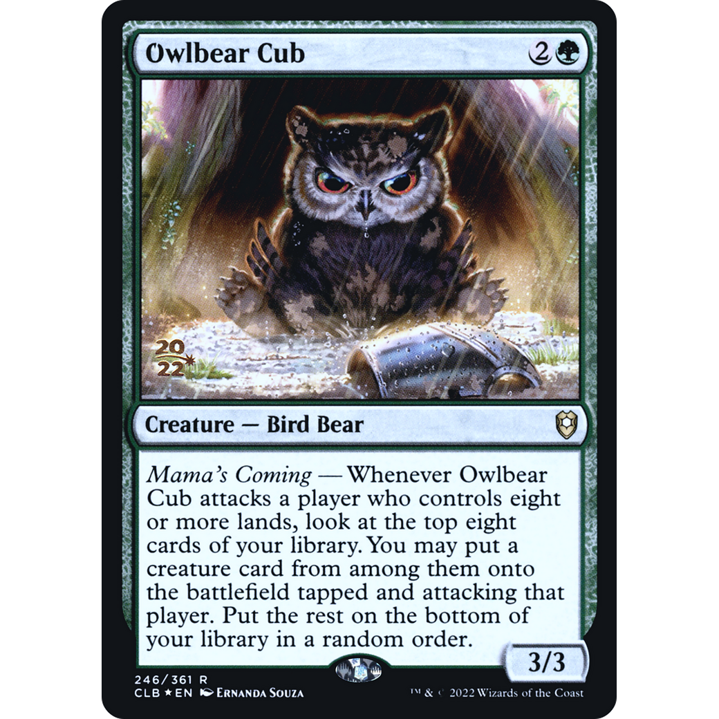 Owlbear Cub (PRE-246S) - Battle for Baldur's Gate Promos Foil