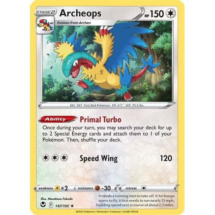 Archeops 147/195 - SWSH12 Silver Tempest Holofoil
