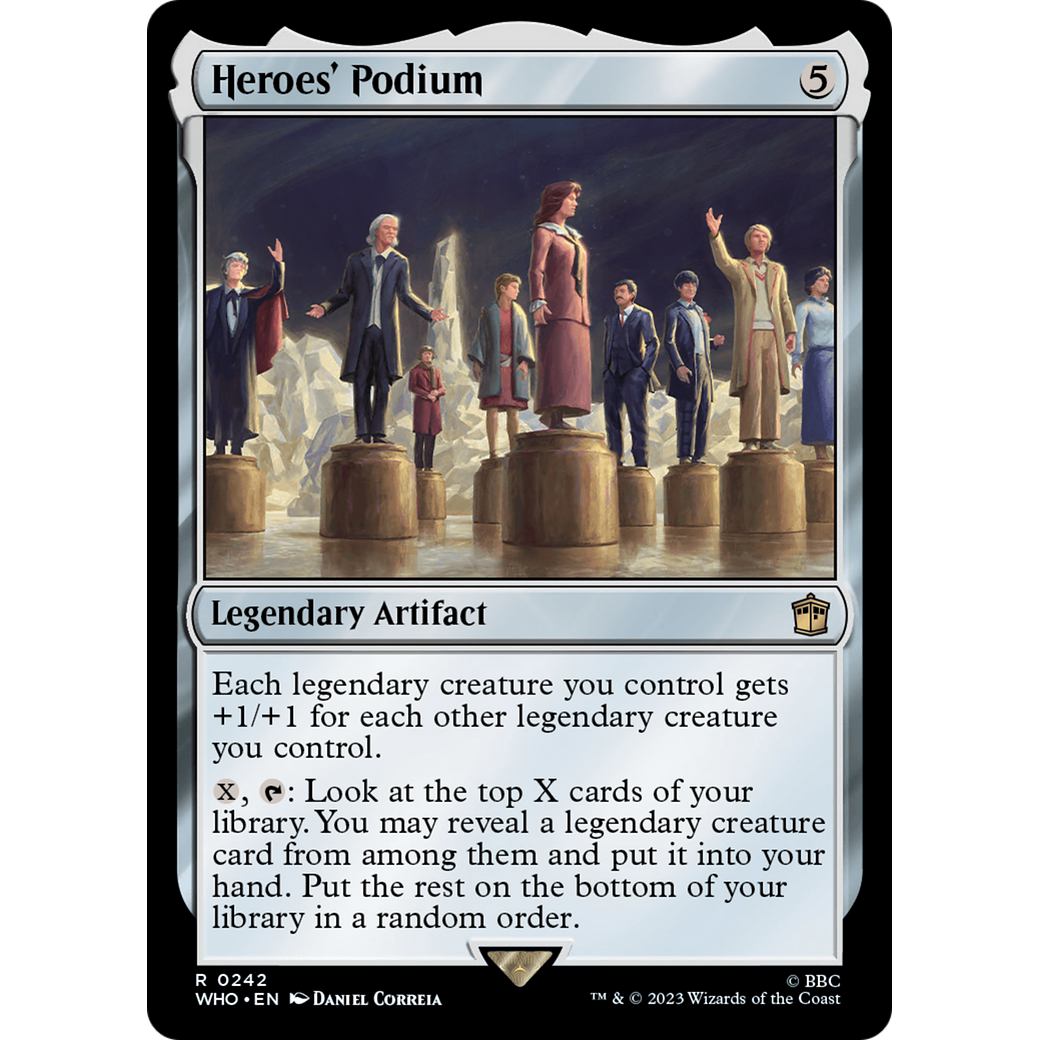 Heroes' Podium (WHO-242) - Doctor Who Foil