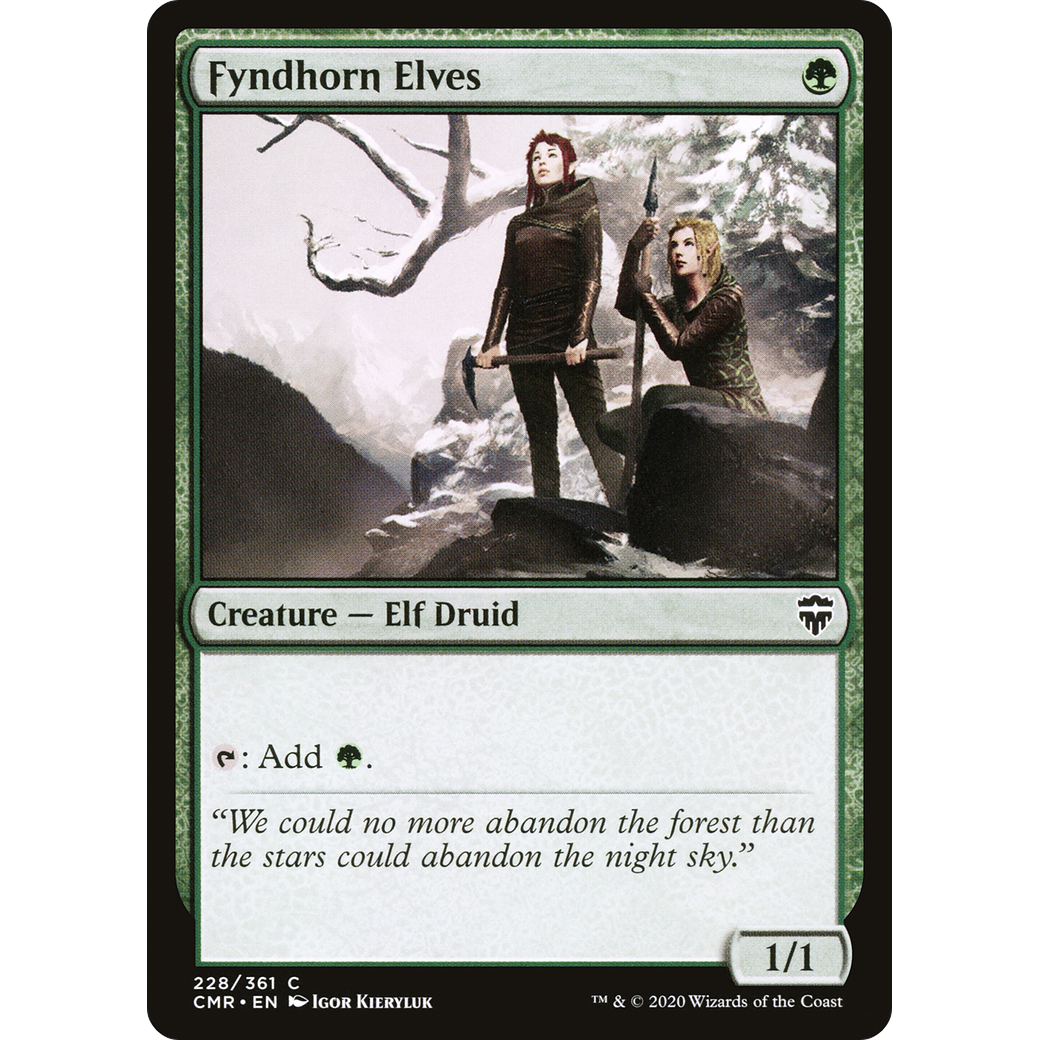 Fyndhorn Elves (CMR-228) - Commander Legends Foil