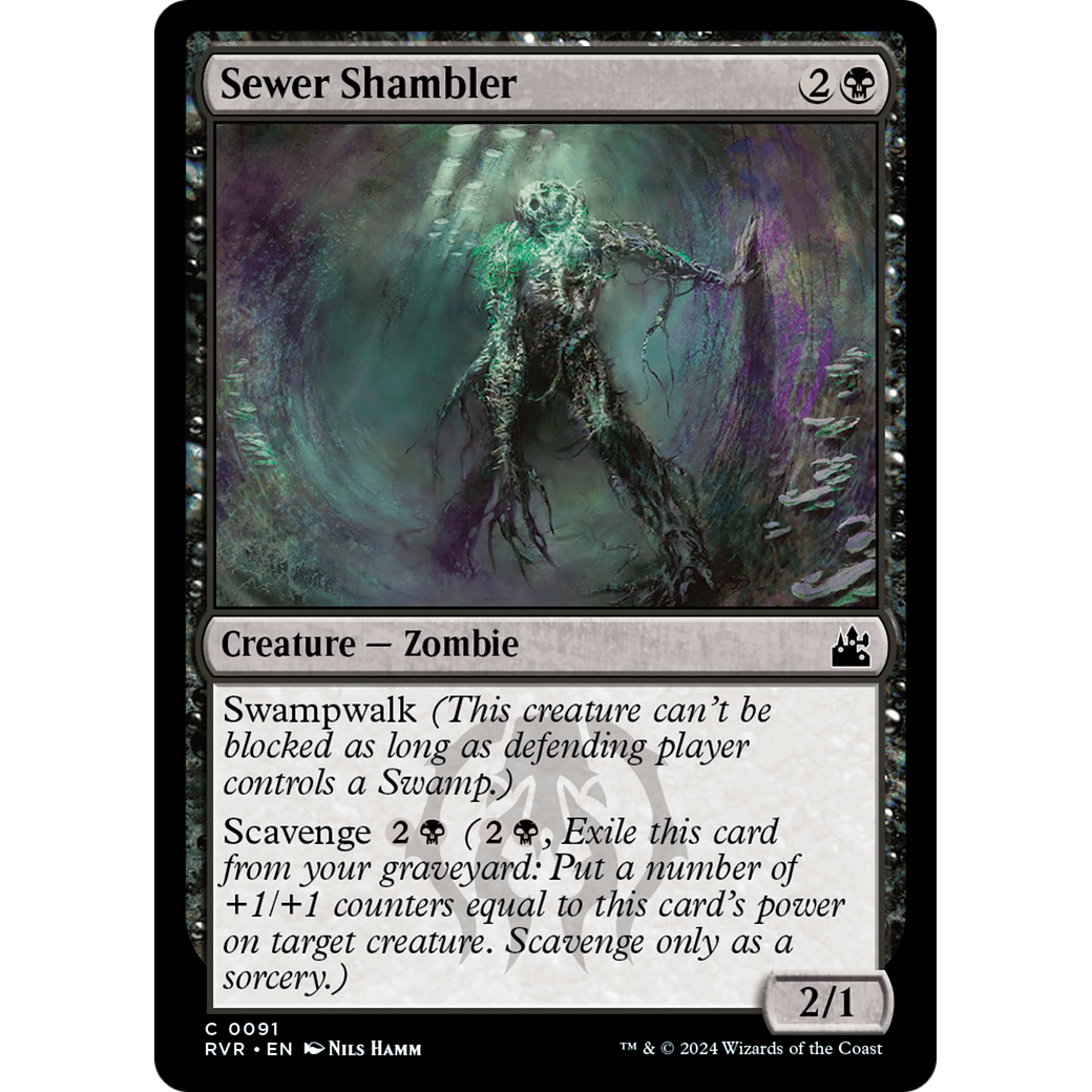 Sewer Shambler (RVR-091) - Ravnica Remastered Foil