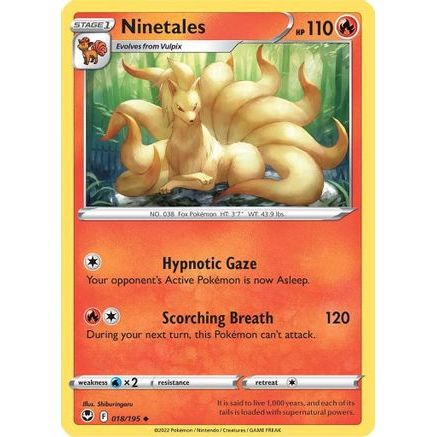Ninetales 18/195 - SWSH12 Silver Tempest Reverse Holofoil