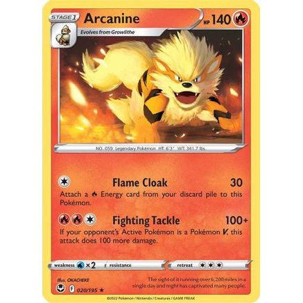 Arcanine 20/195 - SWSH12 Silver Tempest