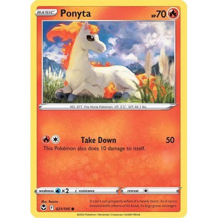 Ponyta 21/195 - SWSH12 Silver Tempest Reverse Holofoil